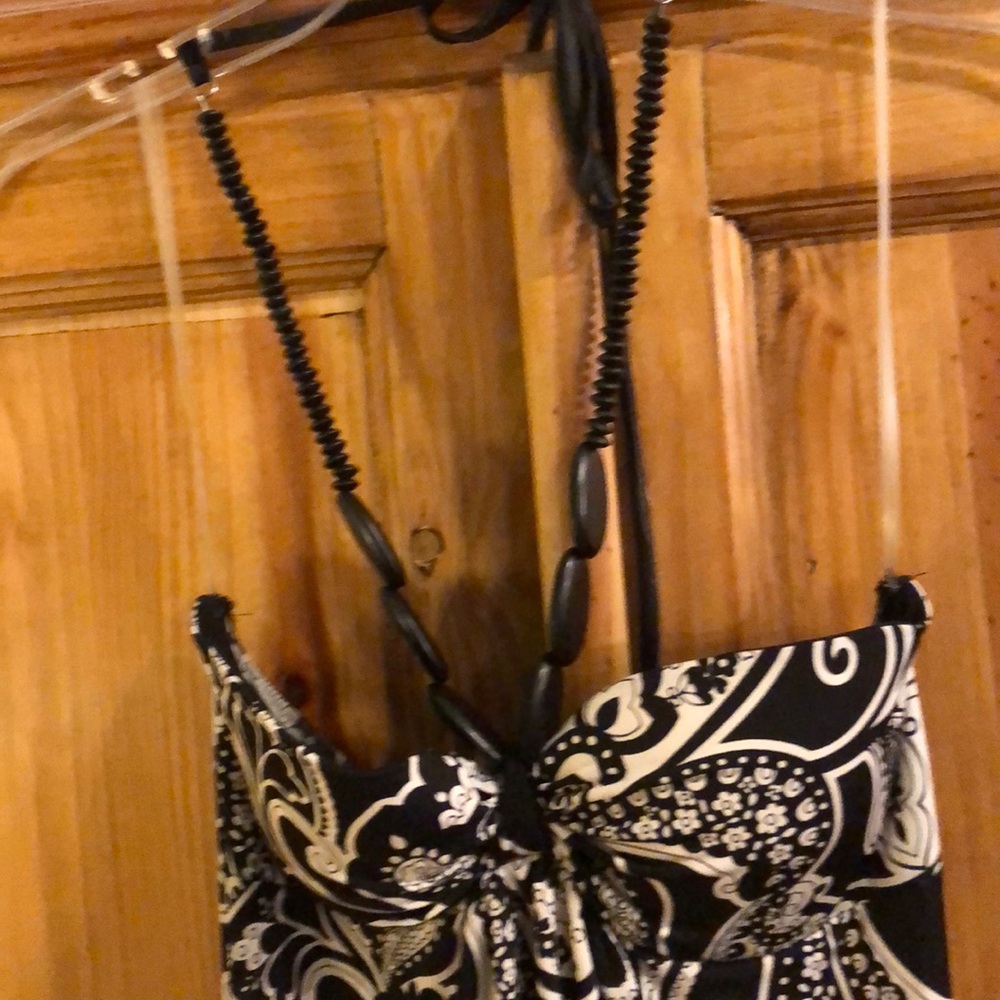 Black and white paisley maxi dress - Picture 2 of 3